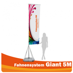 Mobile Fahne Giant 5m