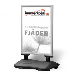 Kundenstopper "fjäder liten" DIN A1