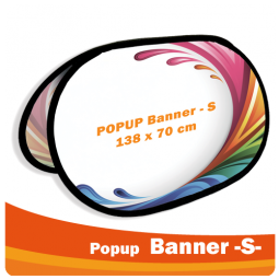 PopUp Banner -S- 138x70cm