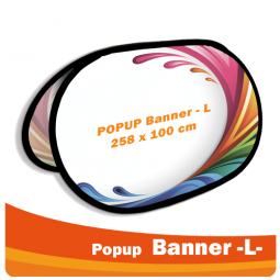 PopUp Banner -L- 258x100cm