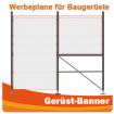 Gerüstplane Mesh - Stirnseite