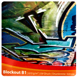 Blockout B1 beidseitig bedruckt - Werbebanner
