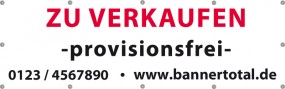 Werbebanner Vorlage -zu verkaufen- 300x100cm