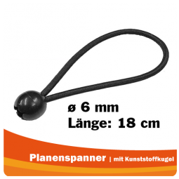 Planenspanner mit Kunststoffkugel