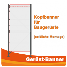 Gerüstplane Mesh - Kopfbanner