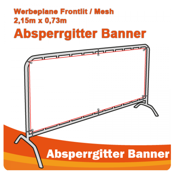 Banner Fur Absperrgitter Baustellen Banner Werbebanner Bannertotal Der Grossflachen Druck Discounter